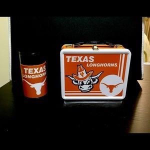 Univ of Texas @ Austin lunchbox, thermos & lanyard